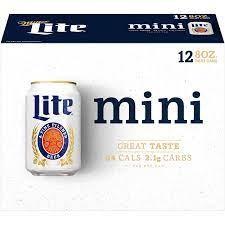 Miller Lite - 8oz 12pk Cans (12 pack 8oz cans) (12 pack 8oz cans)