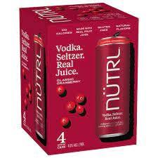 Nutrl - Cranberry 4pk Cans (4 pack cans) (4 pack cans)