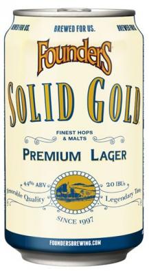 Founders Brewing Co. - Solid Gold Premium Lager (15 pack cans) (15 pack cans)