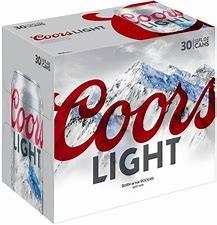 Coors light 30pk Can (30 pack cans) (30 pack cans)