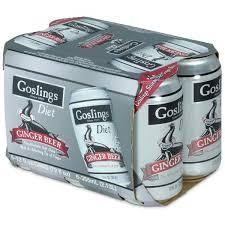 Goslings Ginger Beer Diet (6 pack cans) (6 pack cans)