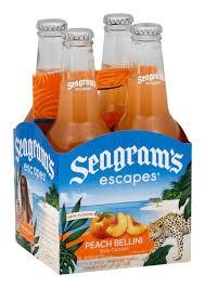 Seagrams - Peach Bellini 4pk Btls (4 pack bottles) (4 pack bottles)