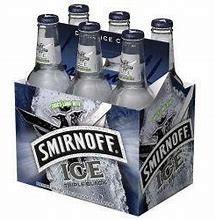 Smirnoff - ICE Black 6pk Btls (6 pack bottles) (6 pack bottles)