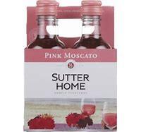Sutter Home Pink Moscato 187ml 4pk (4 pack bottles) (4 pack bottles)