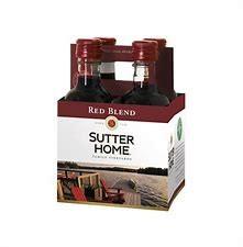 Sutter Home Red Blend 187ml 4pk (4 pack bottles) (4 pack bottles)