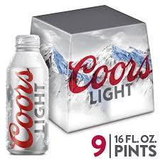 Coors Brewing Co - Coors Light Aluminum (9 pack 16oz aluminum bottles) (9 pack 16oz aluminum bottles)