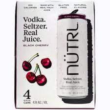 Nutrl - Black Cherry 4pk Cans (4 pack cans) (4 pack cans)