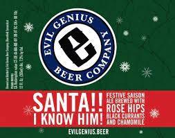 Evil Genius Beer Co. - Santa I Know Him (6 pack cans) (6 pack cans)