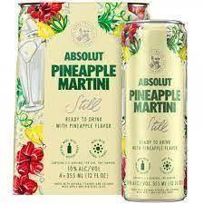Absolut - Still Pineapple Martini (4 pack cans) (4 pack cans)